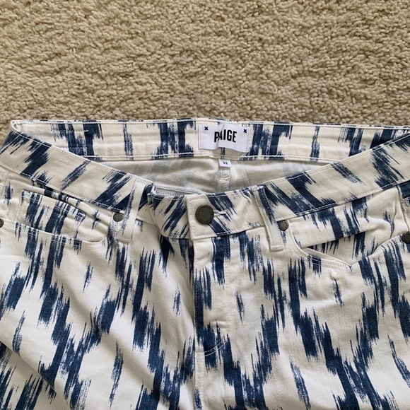 Paige Jeans Verdugo Ultra Skinny Ikat Print Size 32 - Picture 3 of 7